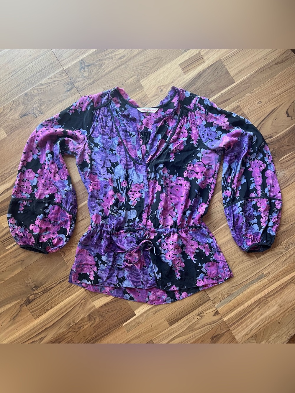 EUD Rebecca Taylor Silk Boho Blouse